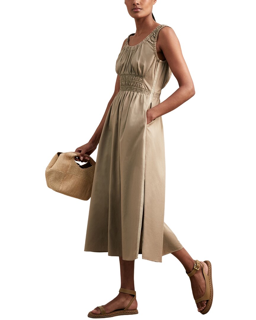 reiss anouk ruched dress Reiss Anouk Craft Ruched Woven Dress