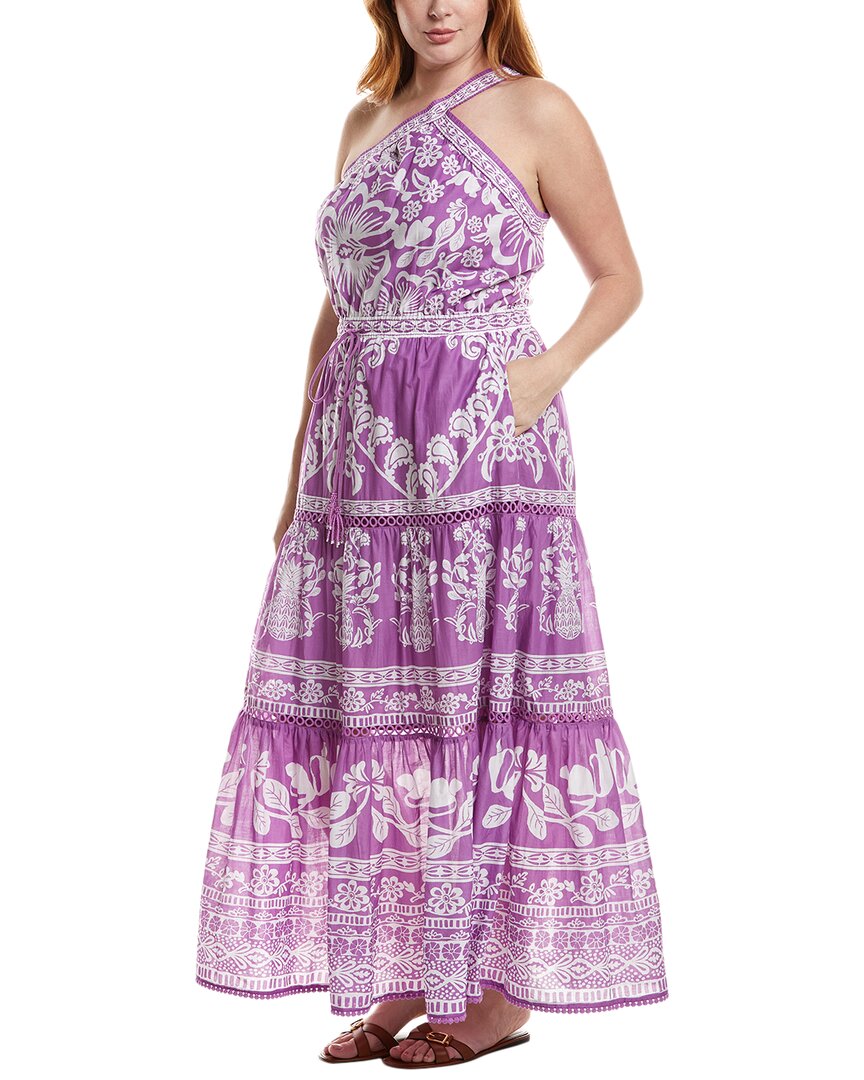 Farm Rio Sweet Garden Lilac Maxi Dress