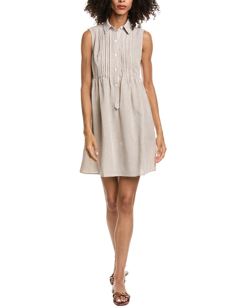 max studio shirt dress Cap Sleeve Front Pleat Mini - White tab sleeves Half button Size:Boy 4-5 Years Ross Dress for Less sku_G265D7186