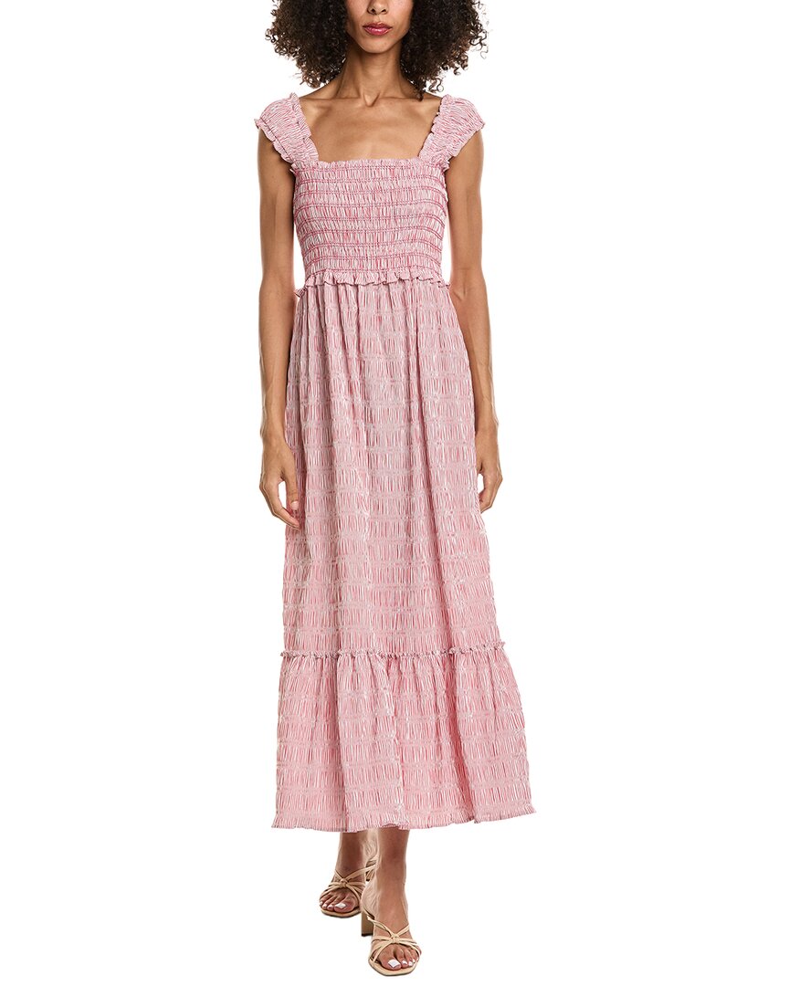 Max Studio Smocked Tiered Maxi Dress