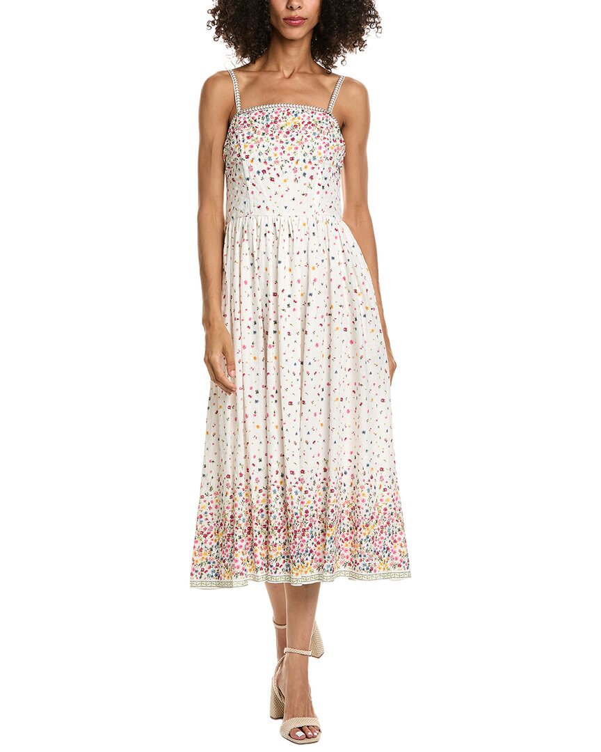 Max Studio Spaghetti Strap Straight Neck Midi Dress