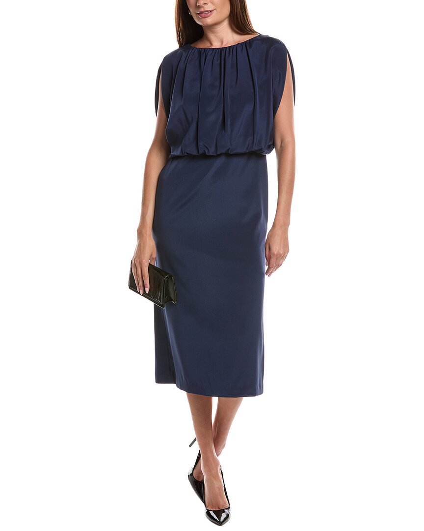 Lafayette 148 New York Silk-Blend Blouson Dress