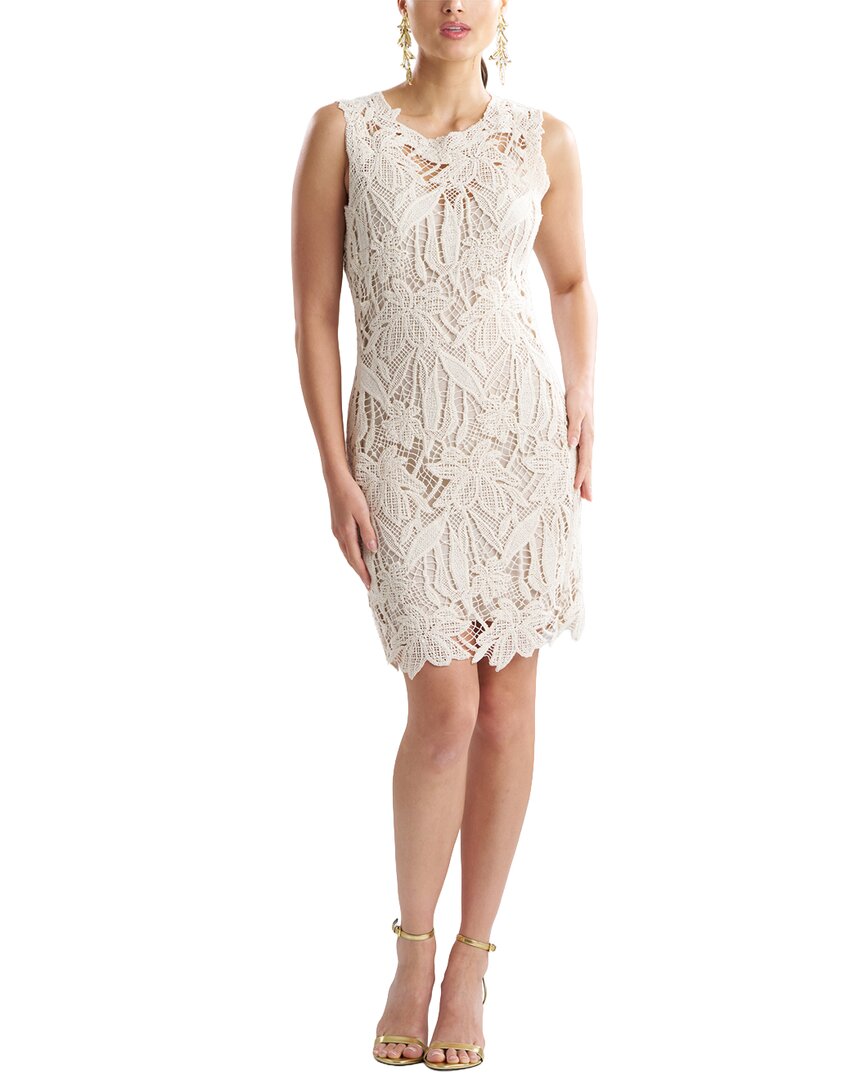 Natori Crochet Lace Sheath Dress