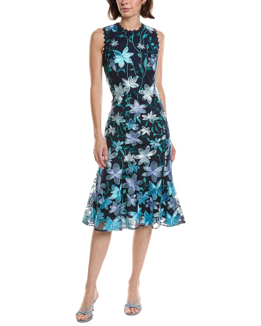 Tahari Asl Sleeveless Mini Dress, Navy / 10