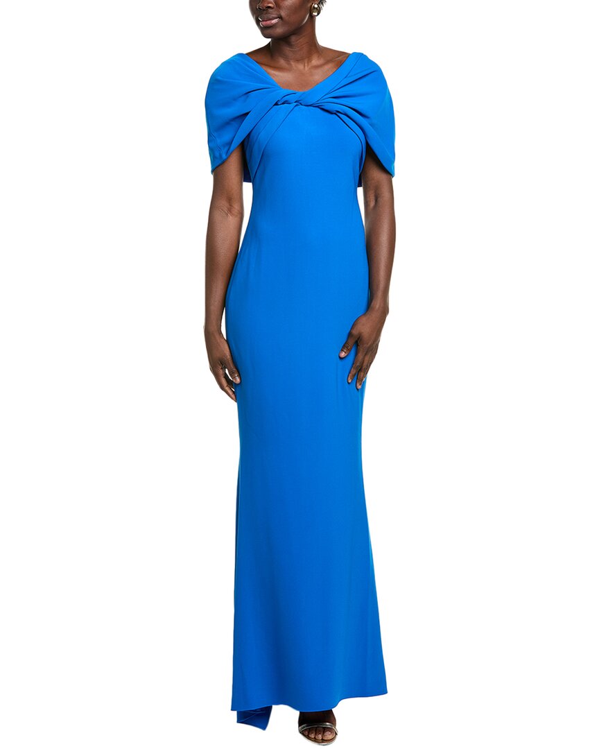 Badgley Mischka Twist Drape Gown Bluefly Badgley Mischka Twist Drape Gown Bluefly