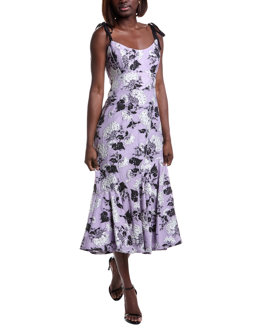 ml Monique Lhuillier Jacquard Midi Dress ml Monique Lhuillier Jacquard Midi Dress