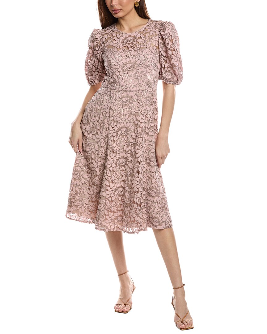 Eliza J Lace Midi Dress, Pink / 0