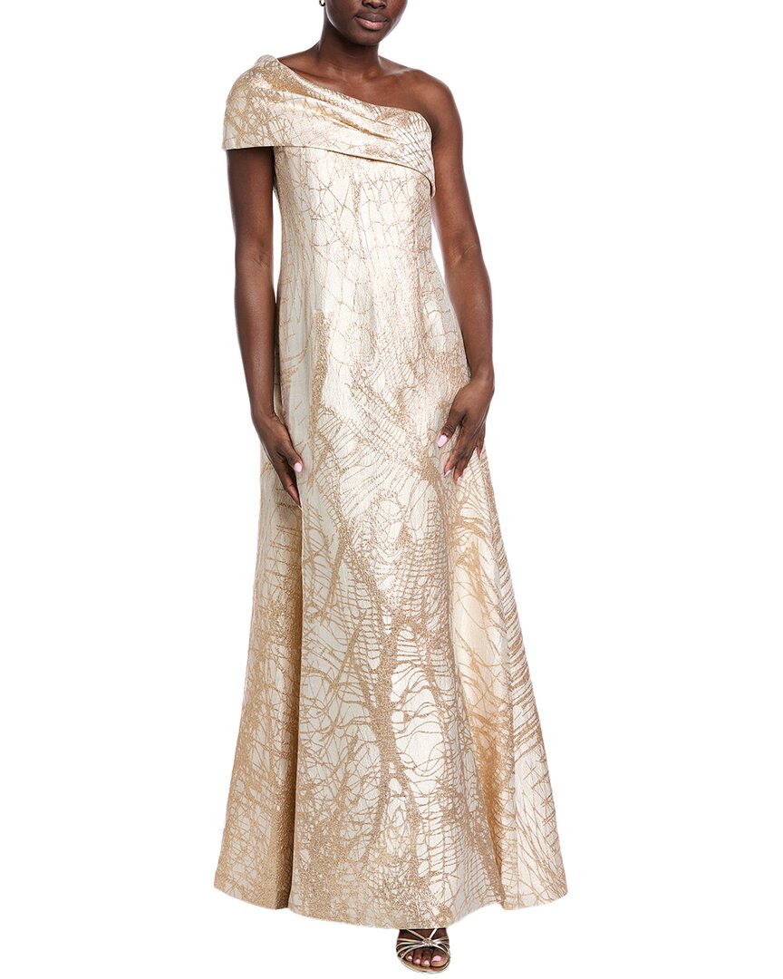 Teri Jon By Rickie Freeman One-Shoulder Jacquard Gown – Bluefly