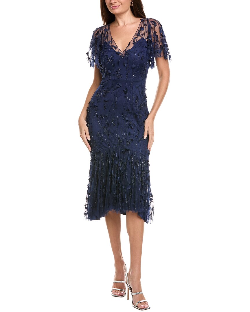 Theia Gretchen Beaded Cocktail Dress Theia Gretchen Beaded Cocktail Dress
