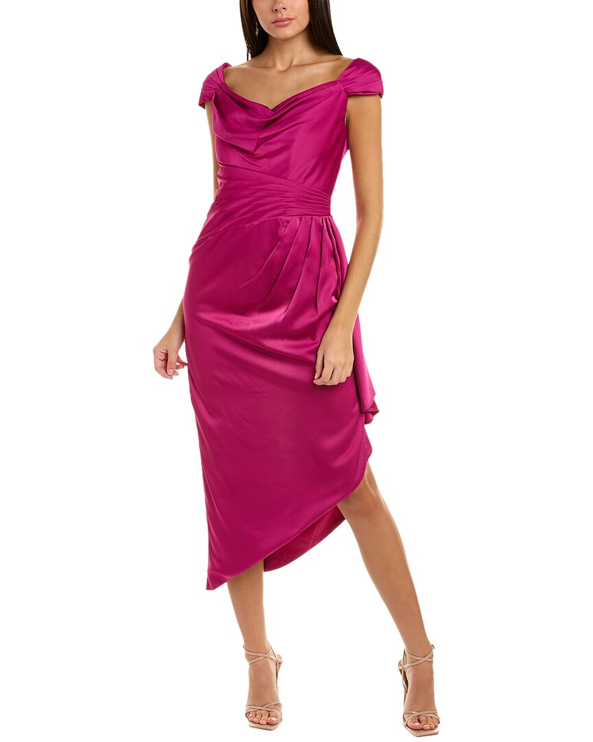 theia off the shoulder dress Ellery Cowl Neck Gown