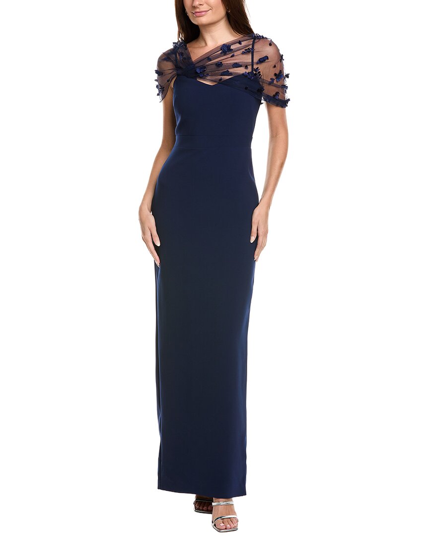 Theia Sophia Shawl Gown Bluefly Theia Sophia Shawl Gown Bluefly