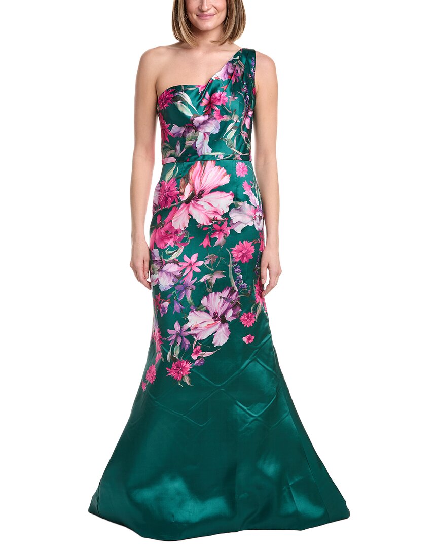 Rene Ruiz One Shoulder Printed Mikado Gown Bluefly Rene Ruiz One Shoulder Printed Mikado Gown Bluefly
