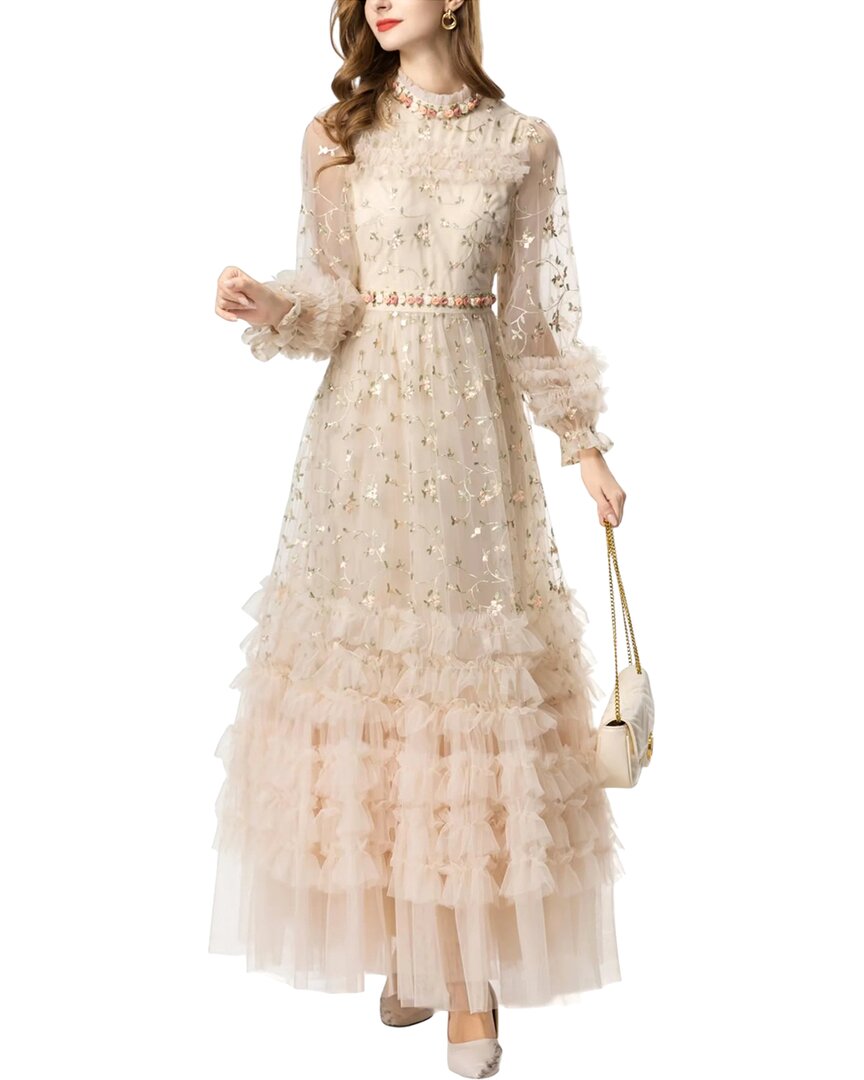 burryco maxi dress Burryco Maxi Dress In White