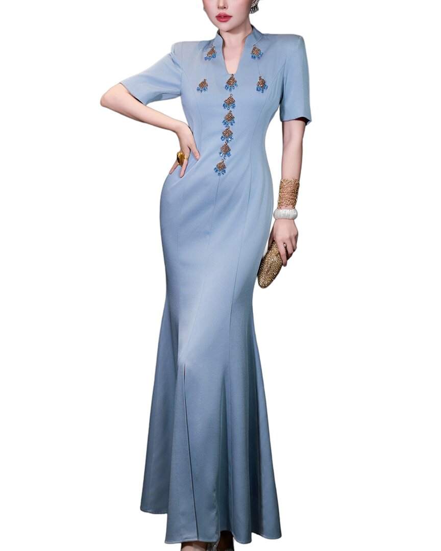solid blue maxi dress Burryco – Bluefly Size:17 HUSKY Blue Quinceanera Dresses Royal skater-dresses Maxi dresses An effortlessly