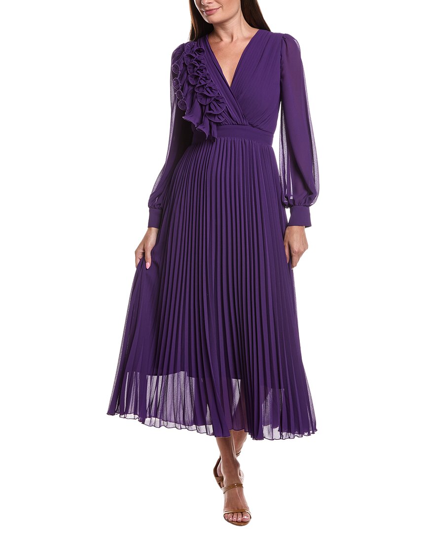 burryco maxi dress Purple Solid Dress, Purple / 6 Short Sleeve Maxi Dress measures Color:same as sample selenagomez in the Kaela