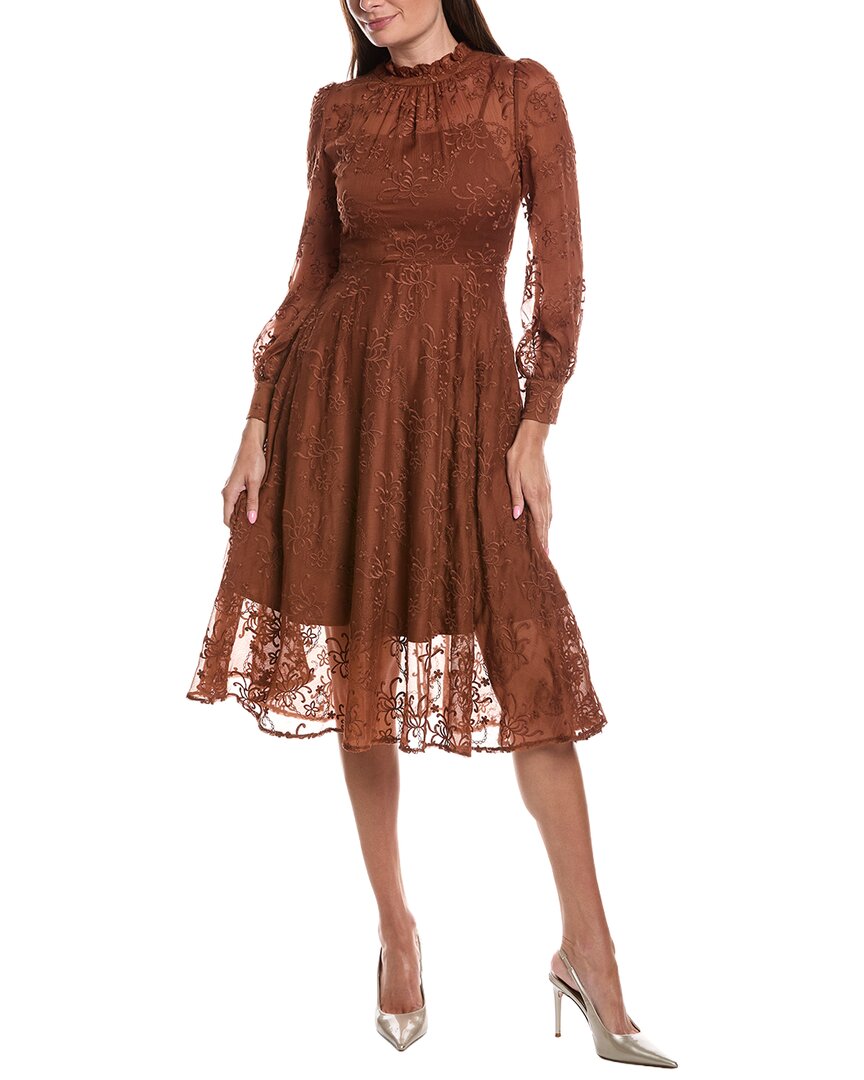burryco midi dress Brown Solid The Mary Tyler Moore gab & kate Casual dresses About the Size:44 (FR)