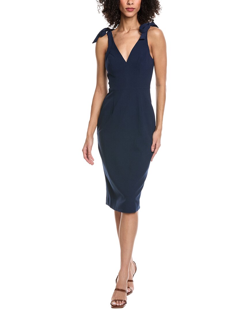 open lace back dress Dress The Population Lita Dress - Blue