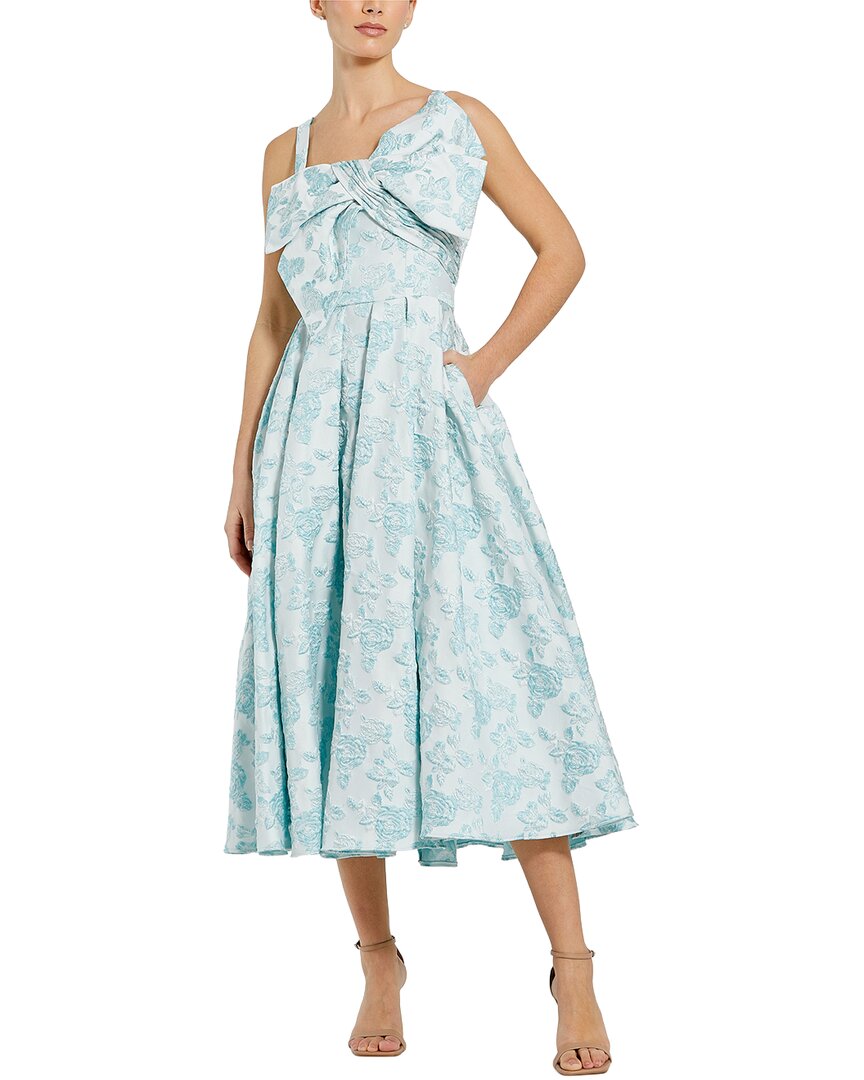 mac duggal one-shoulder bow floral brocade a-line maxi dress Sleeveless Large Detail 5 Colorful Dresses perfect adding a playful yet badge--BFCM2024 Size:US 16P