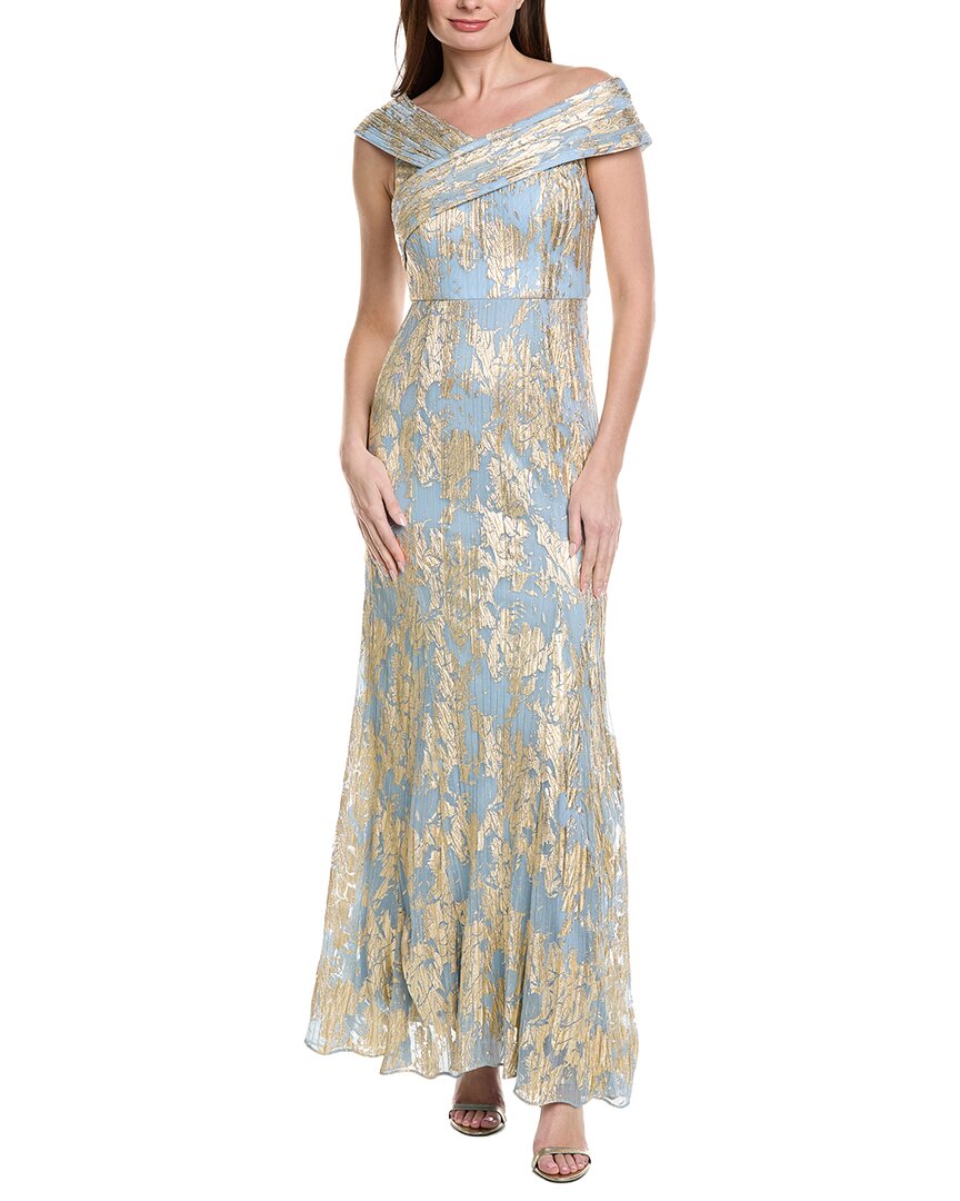 Adrianna Papell Foil Leaf Mermaid Gown – Bluefly