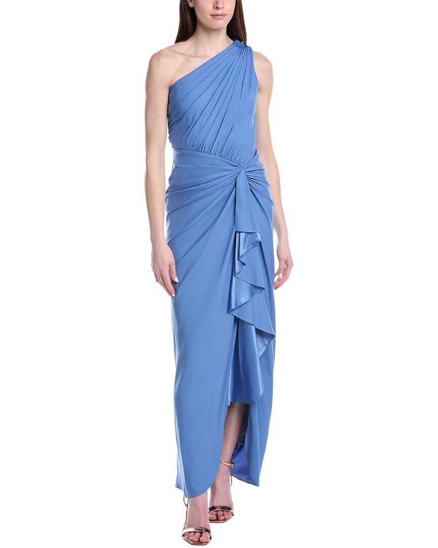Tadashi Shoji Solid One Shoulder Maxi Dress – Bluefly