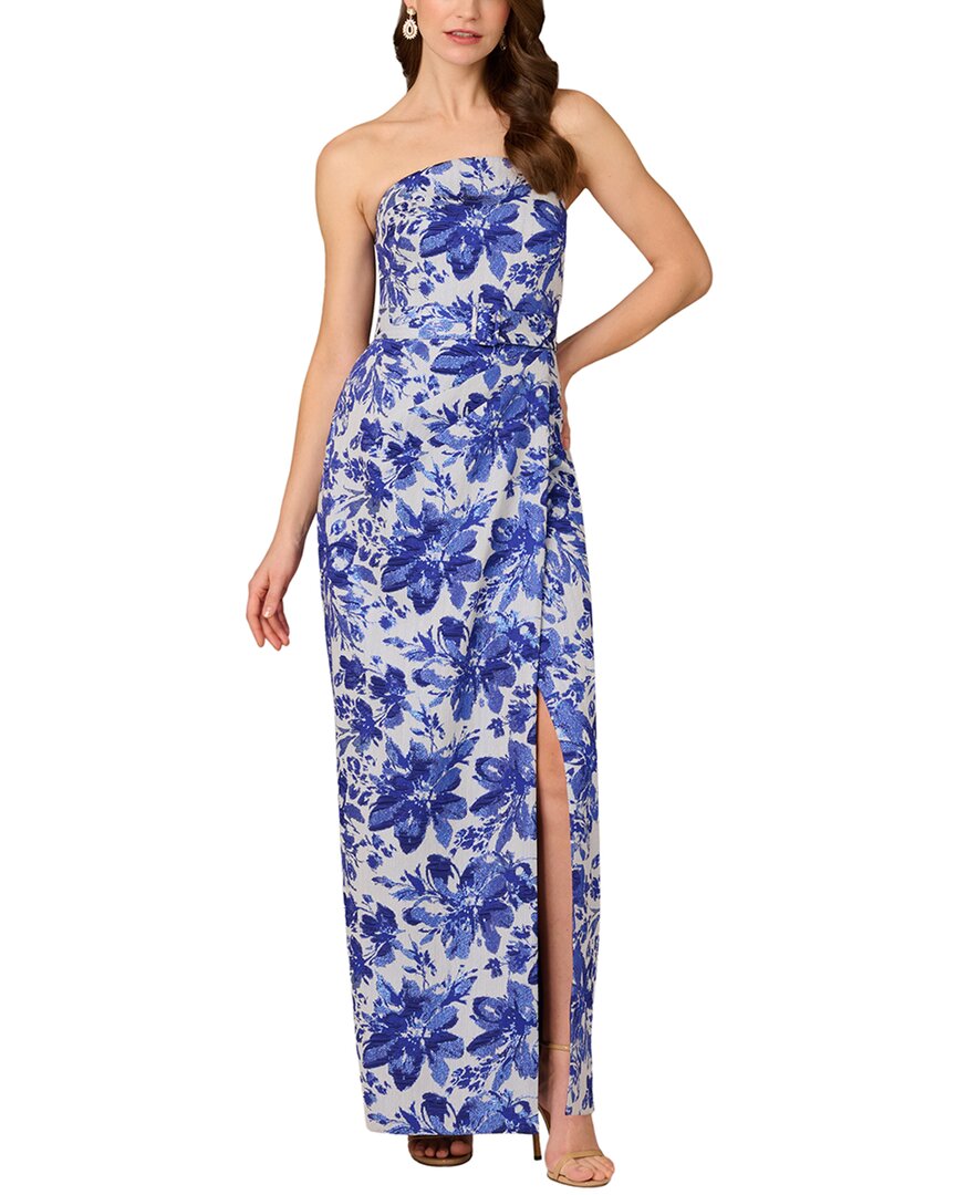 Aidan Mattox Printed Maxi Dress  Bluefly