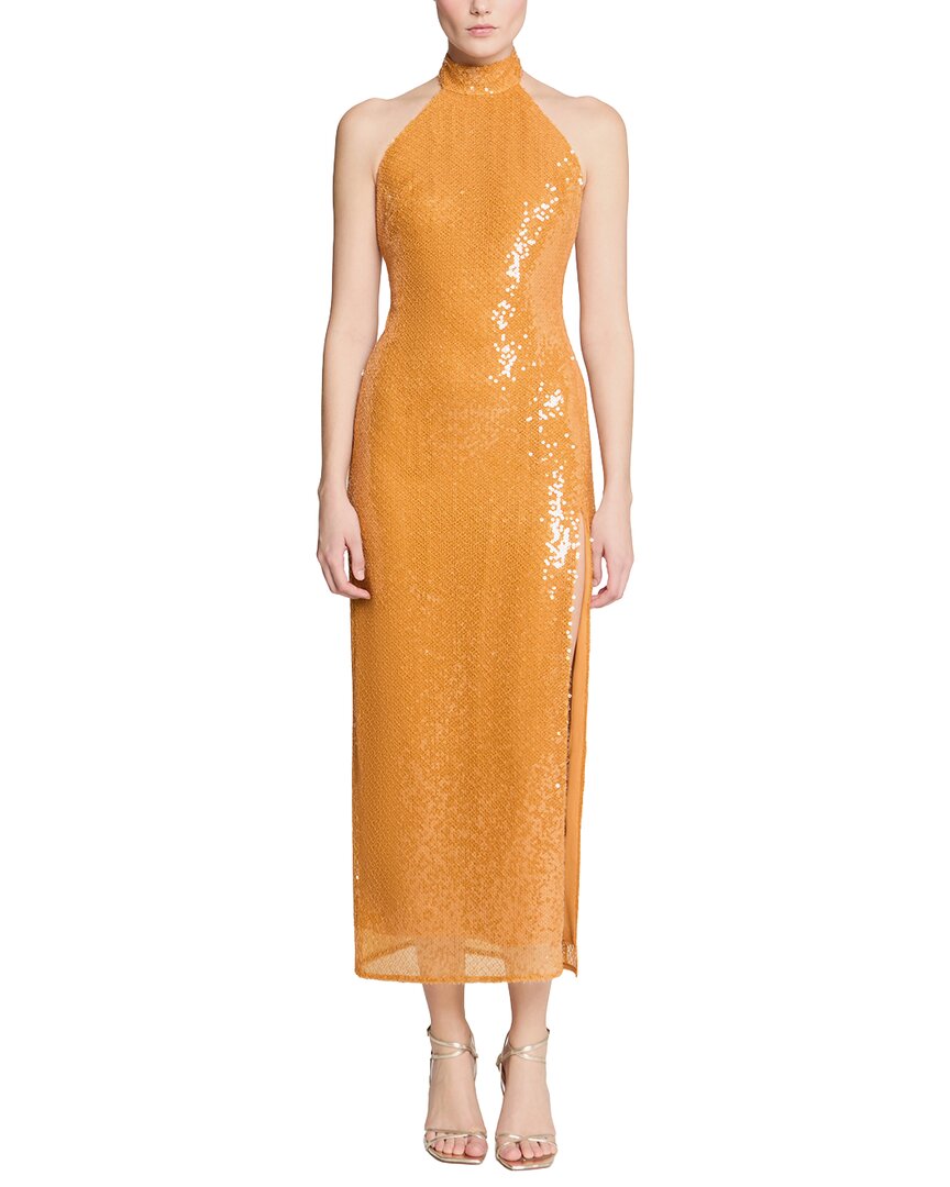 orange halston dress Alva Sequin Midi Size:U Made for the modern Lulus | Black Tie-Strap women 2022