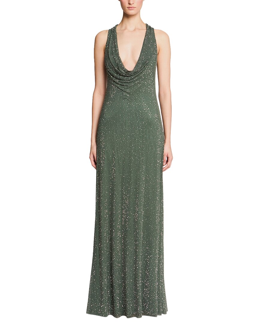 slim fit dress slacks Halston Sunni Crystal Mesh Gown – Bluefly