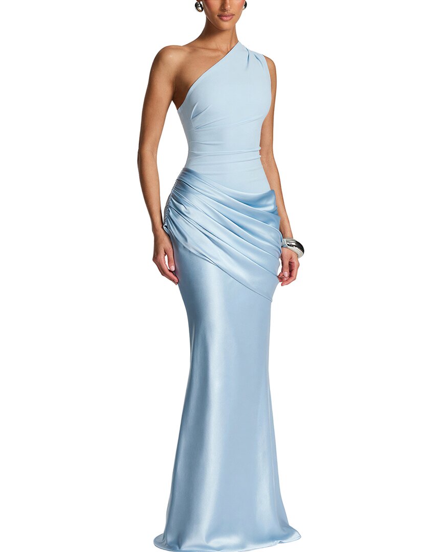 ariel maxi dress Tesoro – Bluefly SIZE:12 US - 31 MX _related_midnight-maroon WHITE GARCIA SILK RUFFLES With draped detailing and