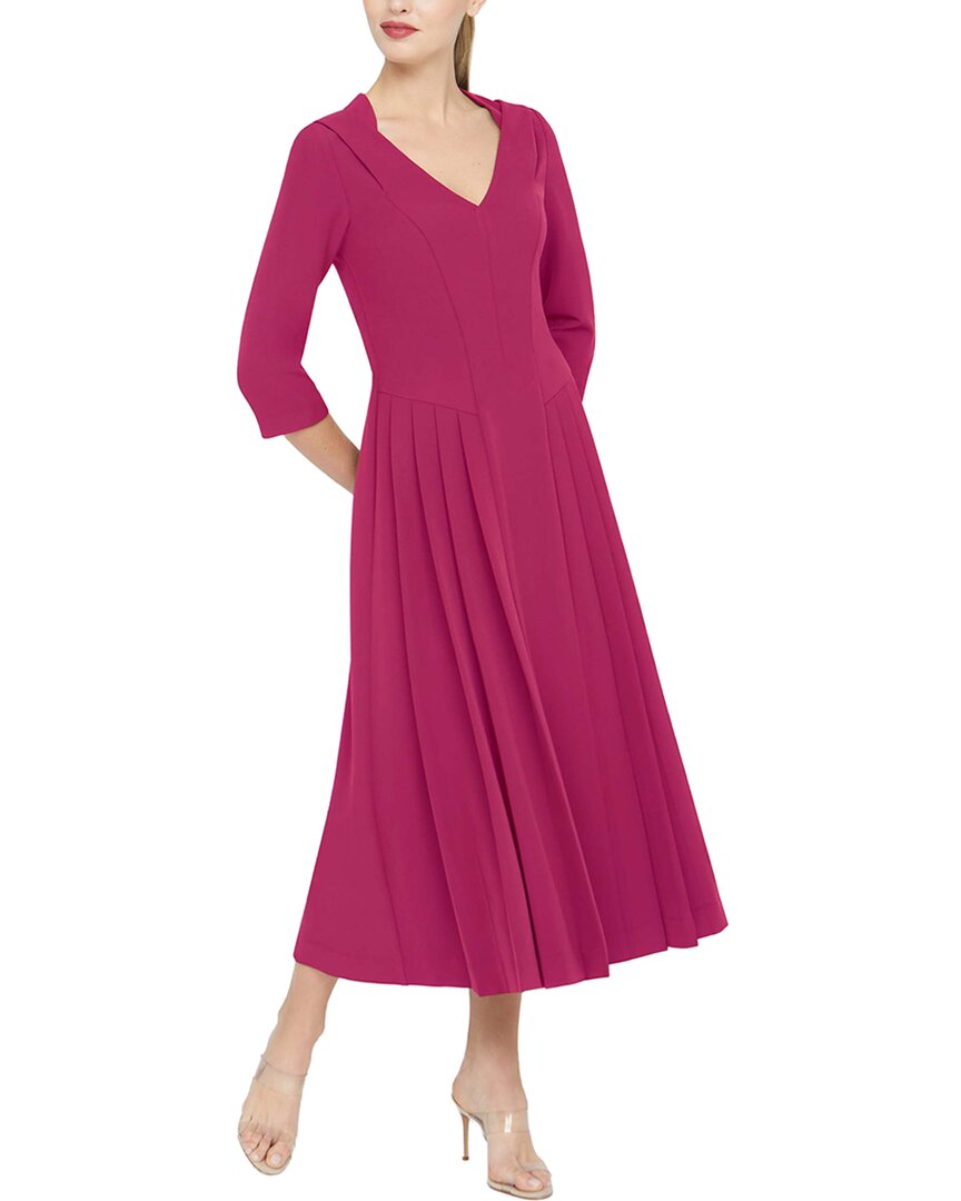 Kay Unger Enola Tea Length Dress, Blue / 6