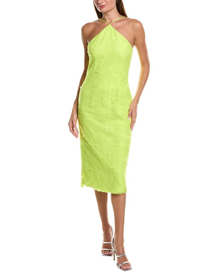 monique lhuillier tulle midi dress ml Monique Lhuillier Kayla Tulle Midi Dress, 0 / Yellow