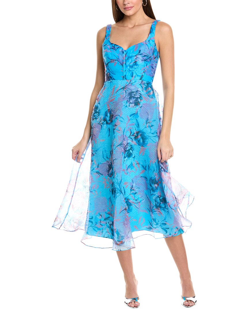 ml Monique Lhuillier Elodie Organza Midi Dress ml Monique Lhuillier Elodie Organza Midi Dress