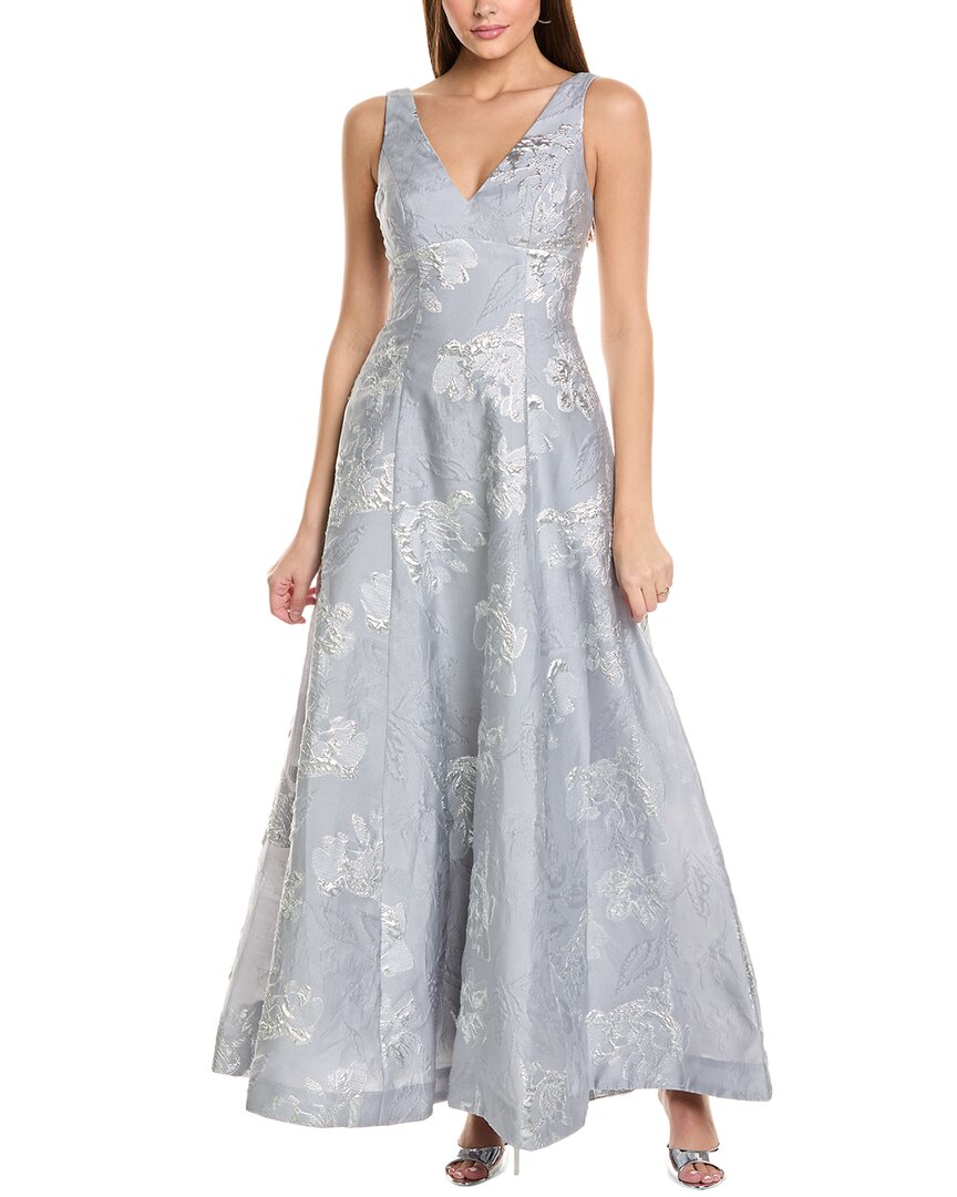 ml Monique Lhuillier Madeline Jacquard Gown ml Monique Lhuillier Madeline Jacquard Gown
