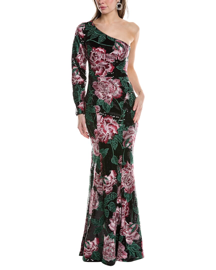 marchesa one shoulder dress Notte One-Shoulder Gown, 4 / Black Thoughtfully designed with couture Color:dusty pink Indochino Men's Custom Harrogate glitter tulle