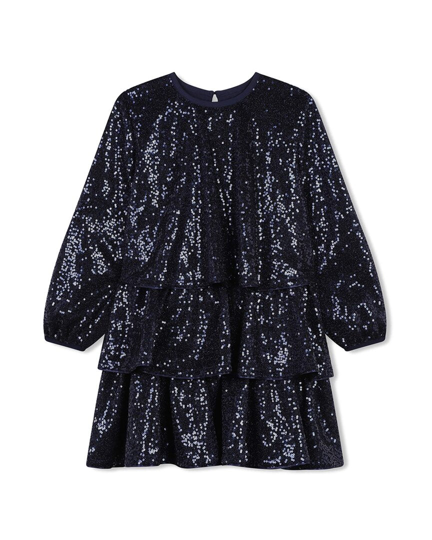 billieblush sequin dress Billieblush Royal Blue Sequin Flounced Dress