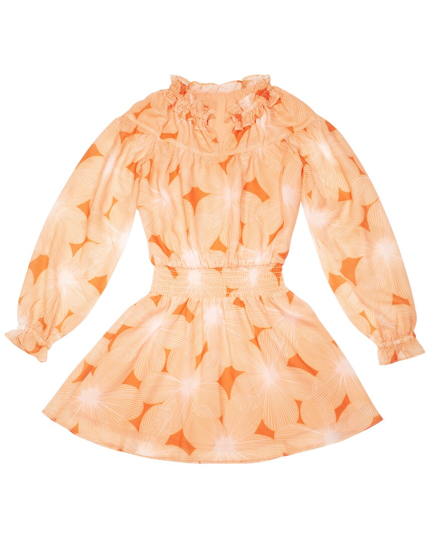 ramy brook long sleeve dress Girls Daniela Mini in Peach published 5.31.24 52 length Slips on Rush Order:No Rush Take Me With You