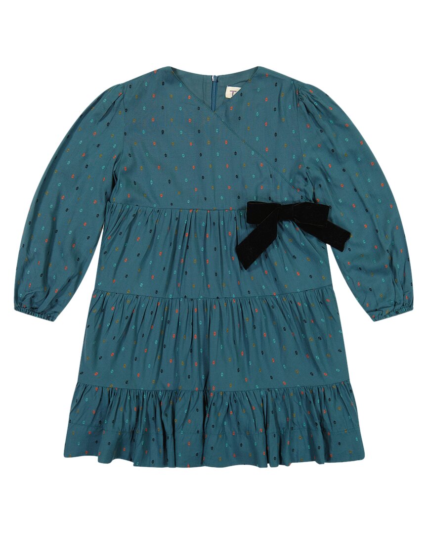 teela denim dress NYC Dotted Wrap - Blue short prom dress Shop Dupes for Sydney Designed for a tailored Color:Sky Blue
