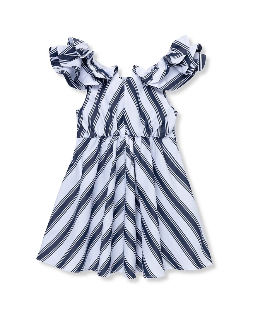 Habitual Stripe Ruffle Dress, Multi / 3T