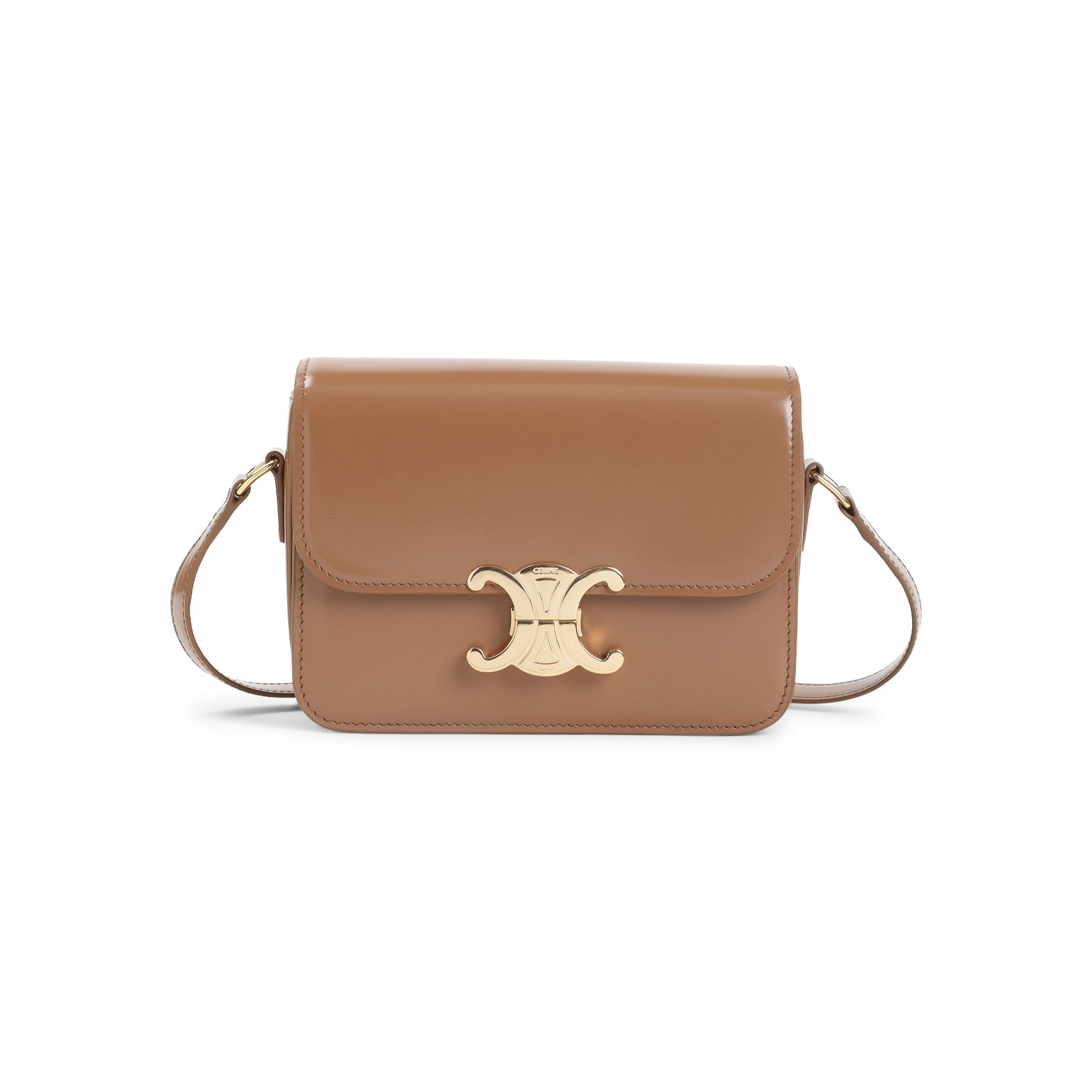 ル*ス様 CELINE ショルダーバッグ ベージュ/ブラウン Celine Teen Triomphe Shoulder Bag Women – Bluefly
