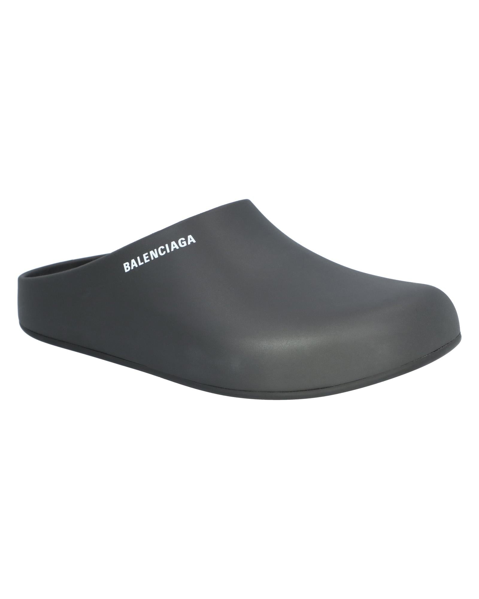 Balenciaga Rubber Clog Minimalist Design Men Black | Black