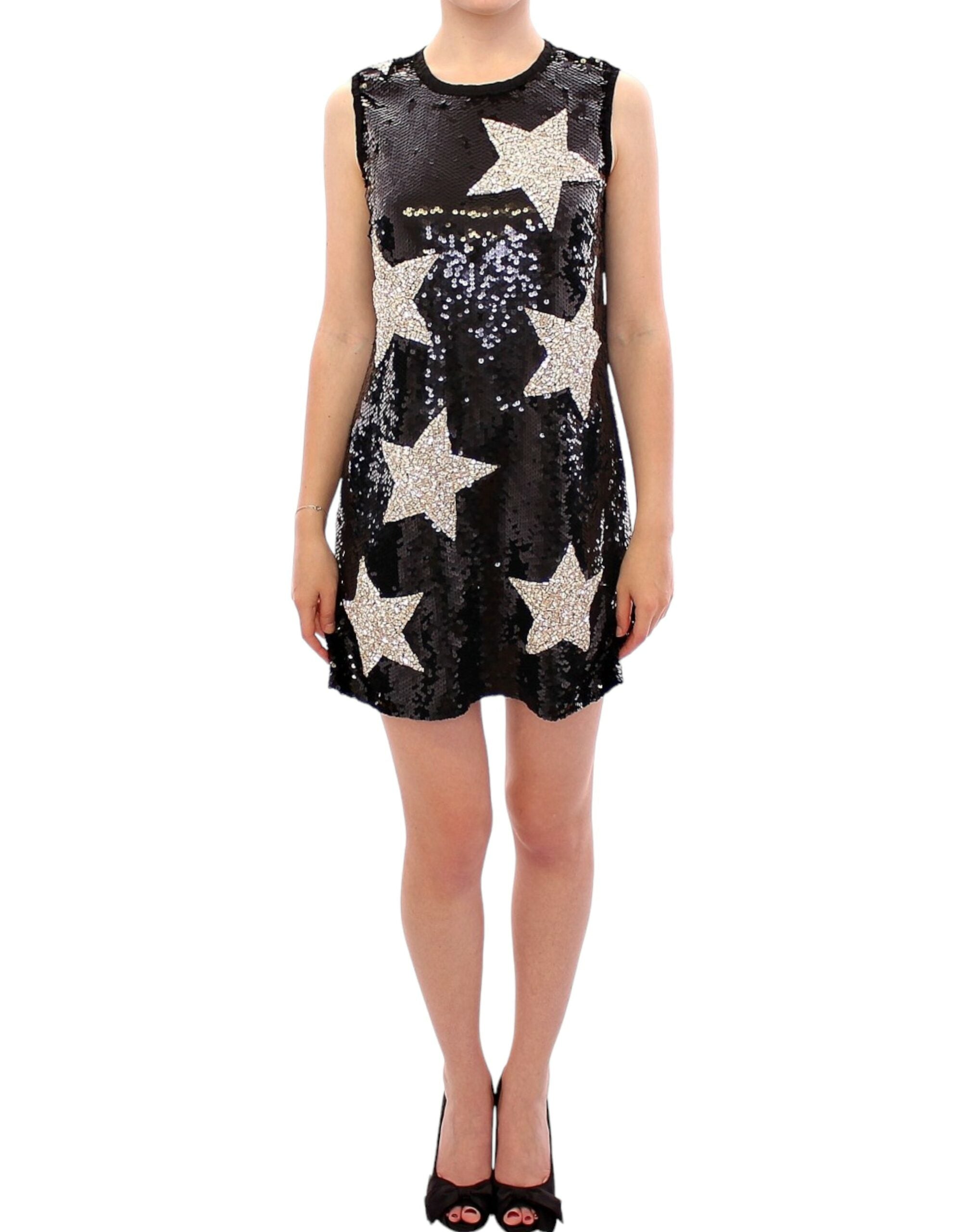Dolce & Gabbana Masterpiece black crystal swarovski stars sheath Women –  Bluefly