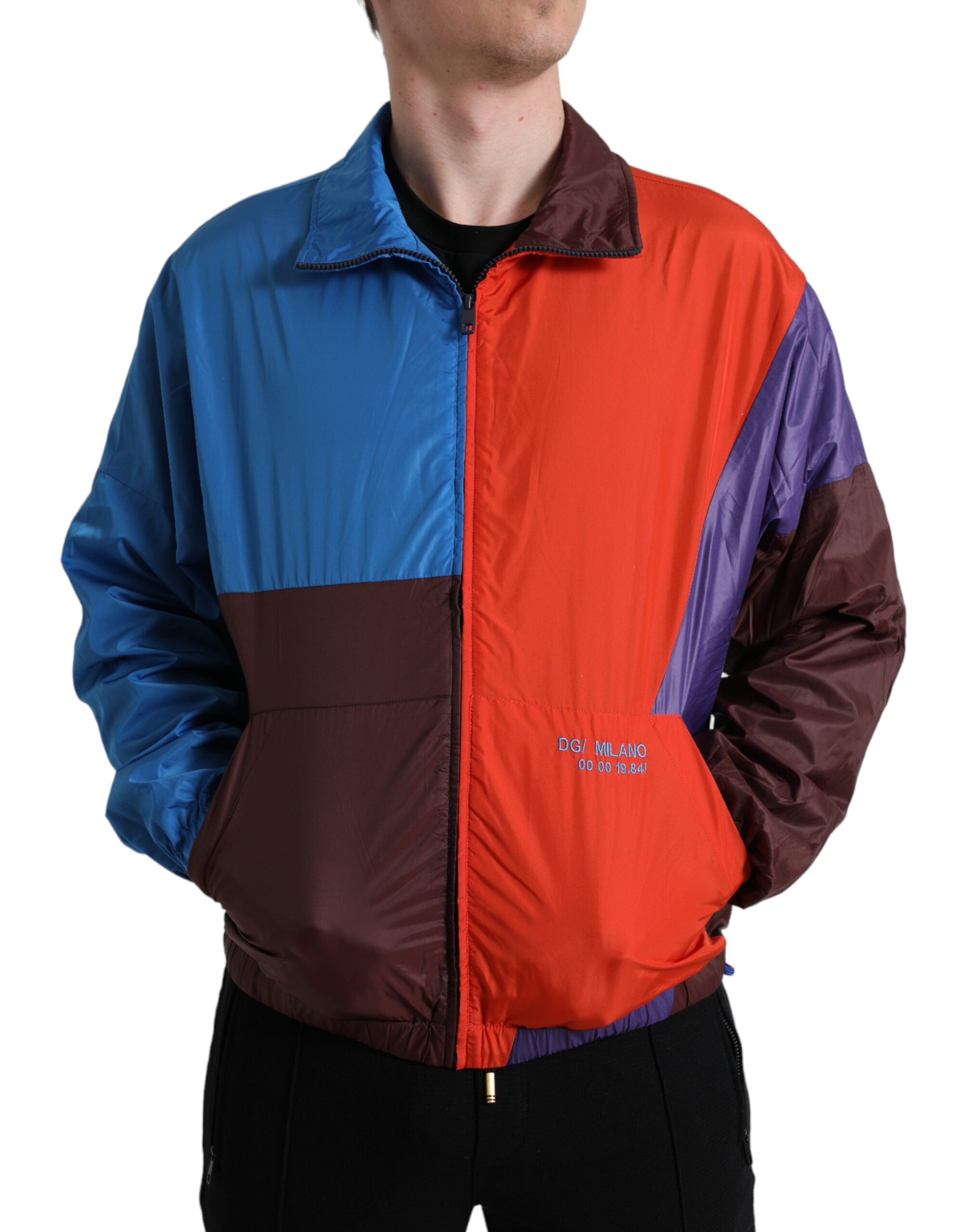 Dolce & Gabbana Multicolor Color Windbreaker Men's Jacket – Bluefly