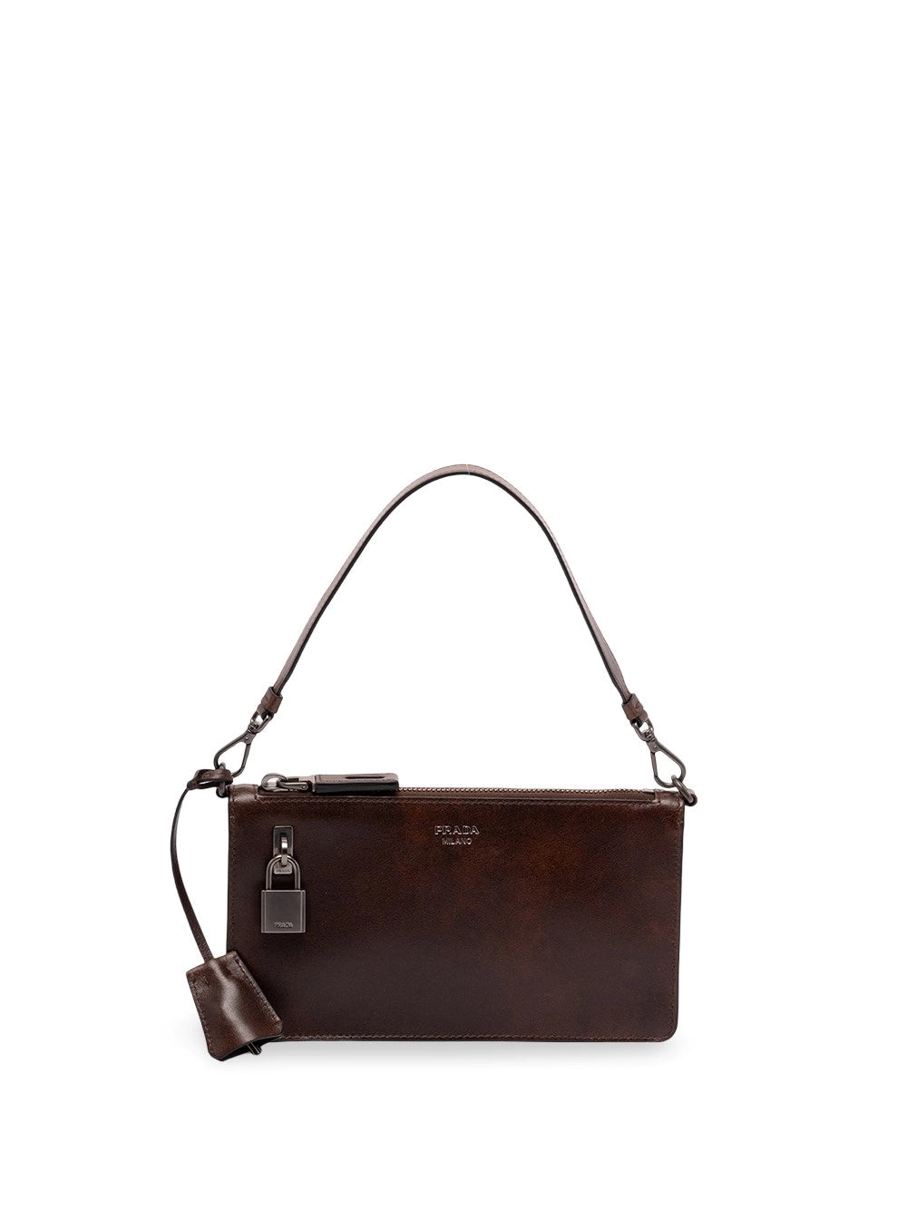 レア PRADA ウオッシュドレザー ショルダーバッグ 茶 ヴィンテージ メンズ Prada Men Vintage Leather Mini Bag – Bluefly