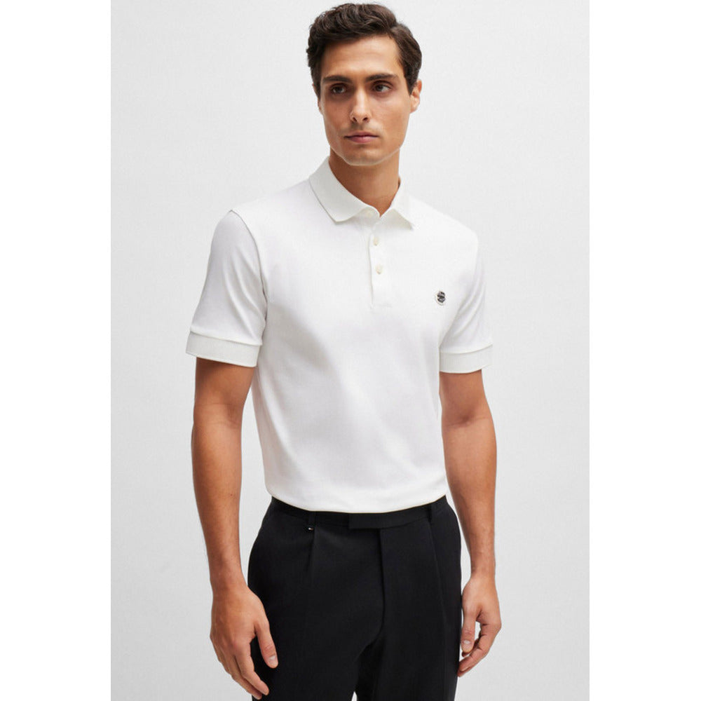 Hugo Boss Men's Parris 01 Metal Logo Polo Shirt, White – Bluefly