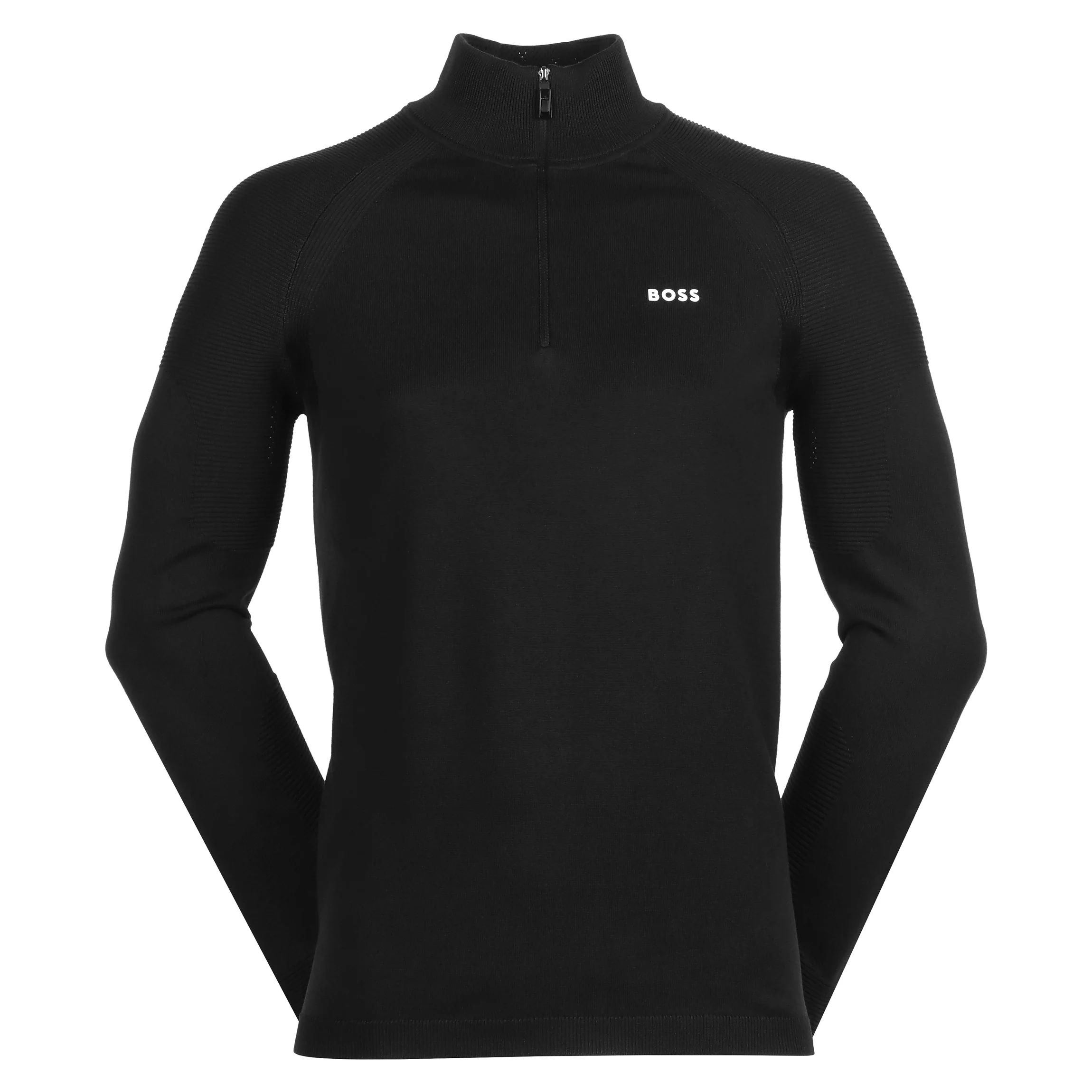 Hugo Boss Men's Perfom-X Quarter Zip Sweatshirt, Black – Bluefly