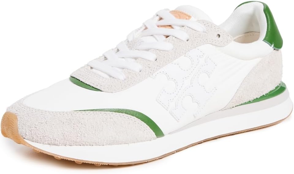 Tory Burch Women's Destiny Trainers, White/Purity/Pale Green – Bluefly