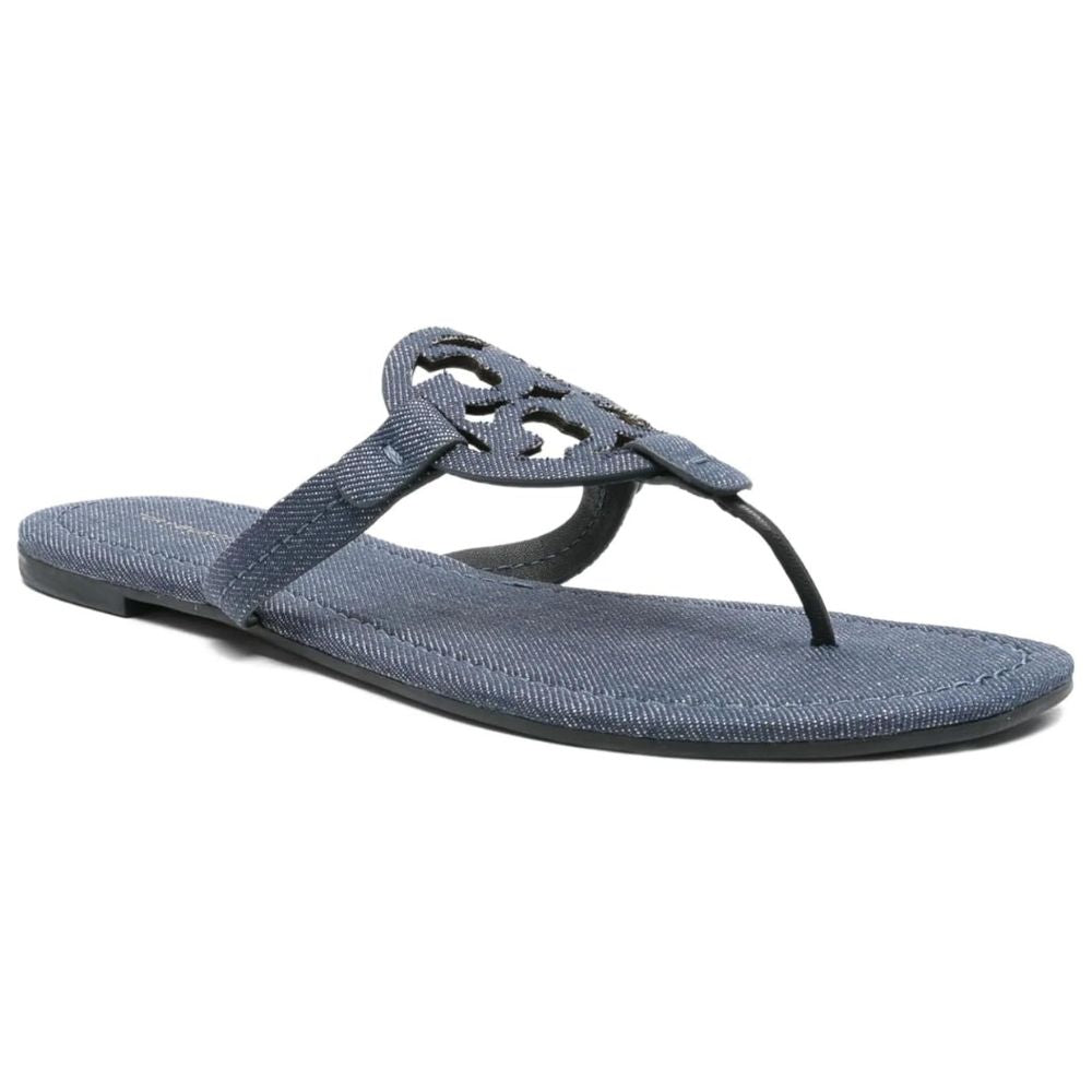 Tory Burch Women's Miller Thong Sandals, Denim Dusk – Bluefly