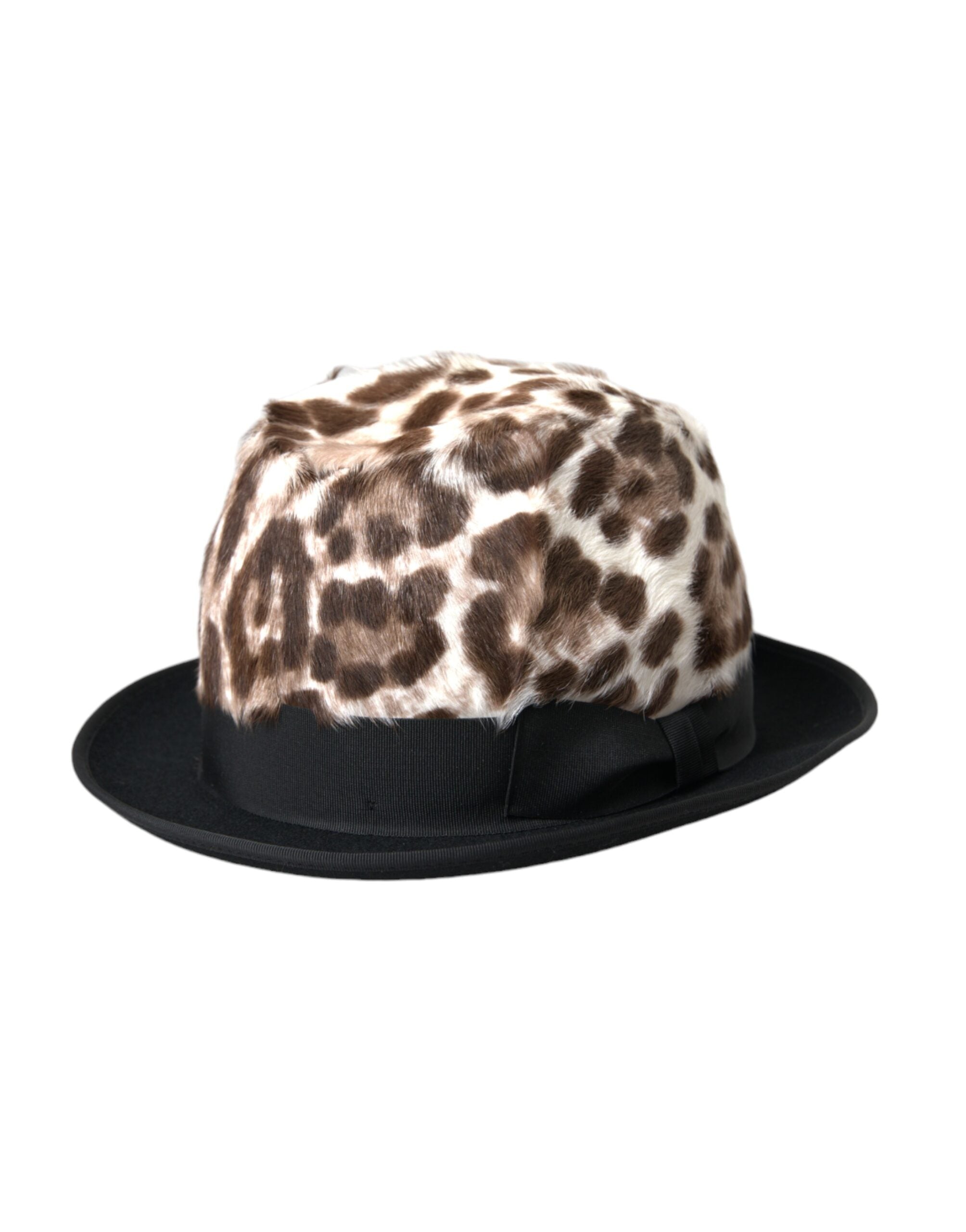 Dolce & Gabbana Brown Leopard Fur Women Bucket Women\'s Hat Dolce & Gabbana Brown Leopard Fur Women Bucket Hat – Royal  main image 2