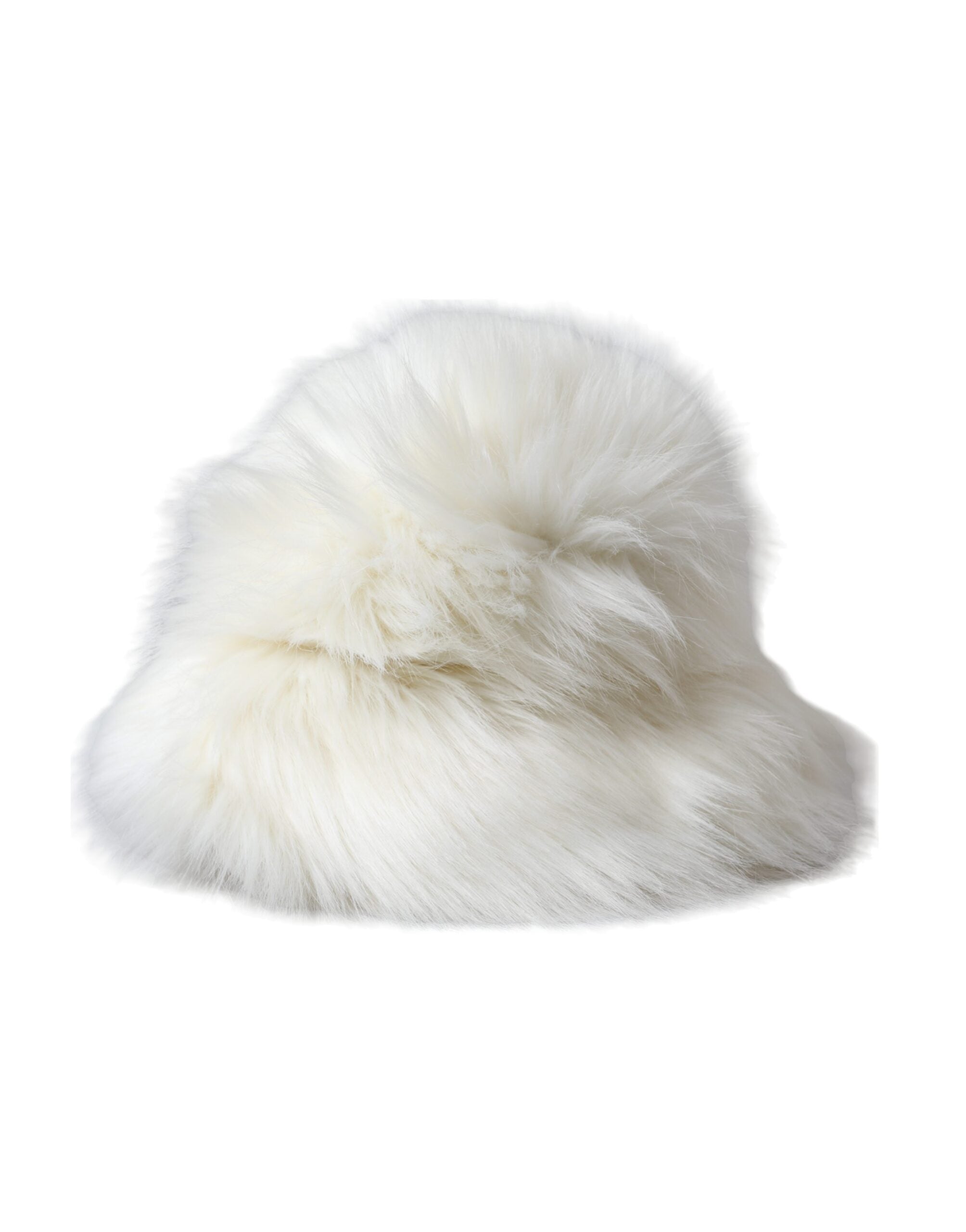Dolce & Gabbana White Acrylic Fur Womens Bucket Hat – Bluefly