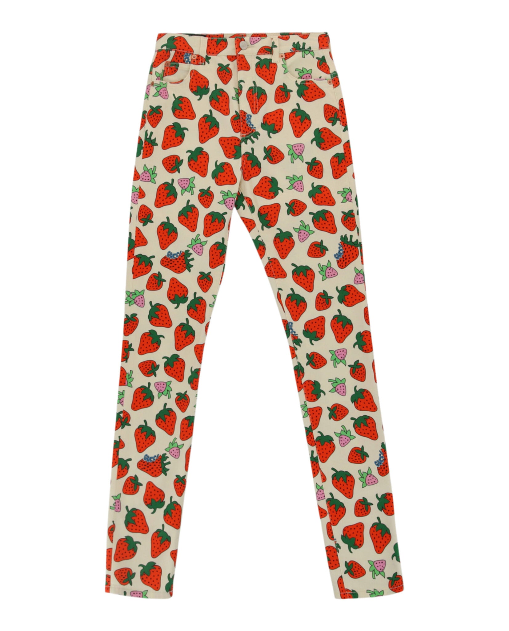 Gucci Womens Strawberry Skinny Leg Pants – Bluefly