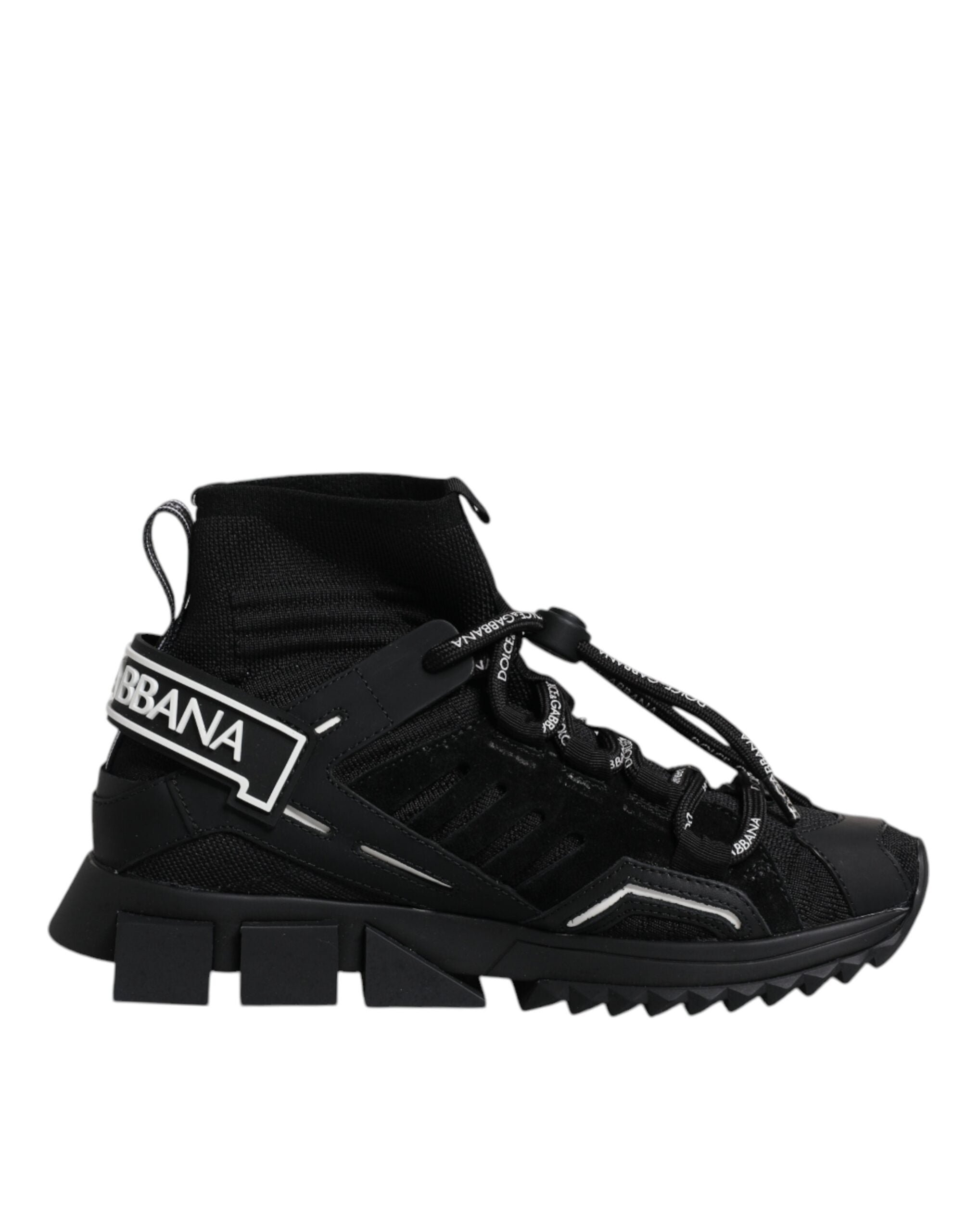 【新品】DOLCE&GABBANA ソックススニーカー　40 Dolce & Gabbana Black Sorrento Socks Logo Sneakers Women's Shoes